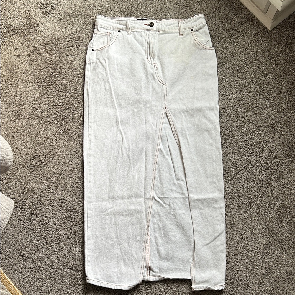 Lioness White Midi Skirt